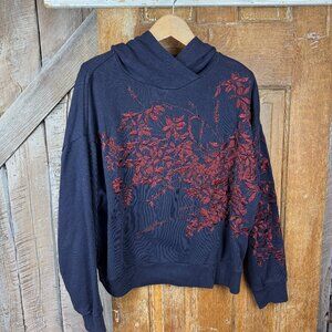 Dries Van Noten Embroidered Navy Sweatshirt size S